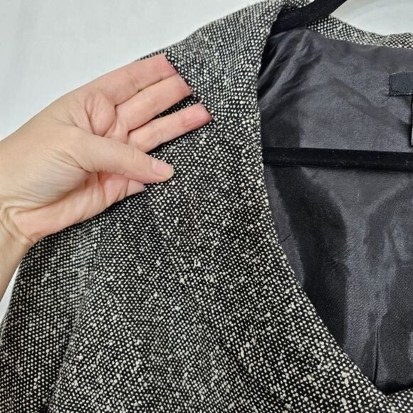 Sandro Sprortswear Gray Belted Button Front Blazer Extra Large - Picture 5 of 9